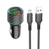 Borofone autós töltő BZ21A Brilliant 2xUSB QC 3.0 36W + USB - micro-6941991101212 10 kép