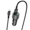 Borofone autós töltő BZ21A Brilliant 2xUSB QC 3.0 36W + USB - micro-6941991101212 1 kép