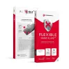 iPhone 15 Pro Max Forcell Flexible Nano Glass 5D kijelzővédő üvegfólia fekete kerettel + felhelyezést segítő keret