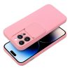 iPhone 15 SLIDE Case tok, telefontok kameralencse védővel világos r-5903396214097 5 kép