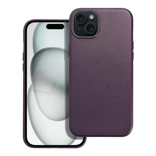 iPhone 15 Plus MagSafe-kompatibilis bőrtok, telefontok sötét ibolya-5903396222405 1 kép