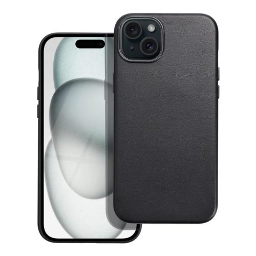 iPhone 15 Plus MagSafe-kompatibilis bőrtok, telefontok fekete-5903396228353 1 kép