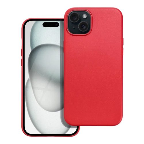 iPhone 15 Plus MagSafe-kompatibilis bőrtok, telefontok piros-5903396222733 1 kép