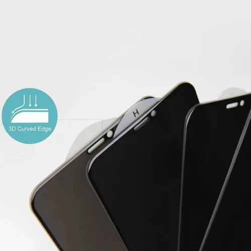 iPhone 12/12 Pro Privacy kijelzővédő üvegfólia fekete-5900217979722 6 kép