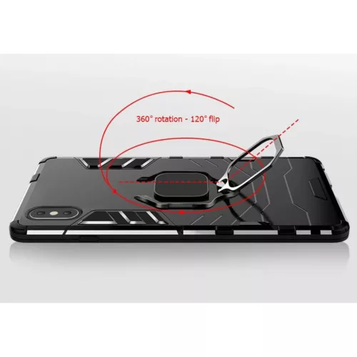 Realme C33 Ring Armor tok kihajtható támasszal fekete-5900217996552 1 kép