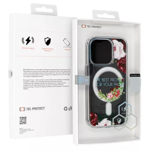 iPhone 15 Pro Max Tel-Protect Flower tok MagSafe kompatibilis (design -5900217991670 4 kép
