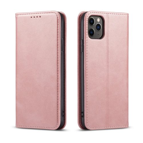 iPhone 15 Plus mágneses PU bőr fliptok kártyatartóval pánt nélk�- 1 kép