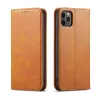 iPhone 15 Plus mágneses PU bőr fliptok kártyatartóval pánt nélk�- 1 kép
