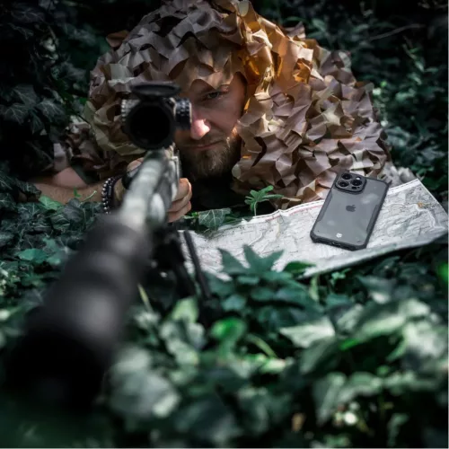 iPhone 14 Tactical Quantum Stealth tok átlátszó fekete kerettel-8596311224430 3 kép