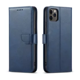 Honor 70 mágneses PU bőr fliptok kártyatartóval kék Alphajack- 1 kép