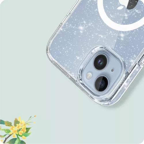 iPhone 15 Tech-Protect FlexAir MagSafe kompatibilis csillogó áttetsz-9490713936313 2 kép