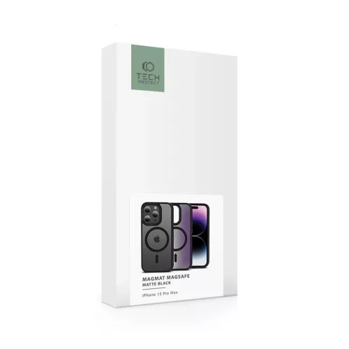 iPhone 15 Pro Max Tech-Protect Magmat Magsafe telefontok matt fekete-9490713936535 1 kép