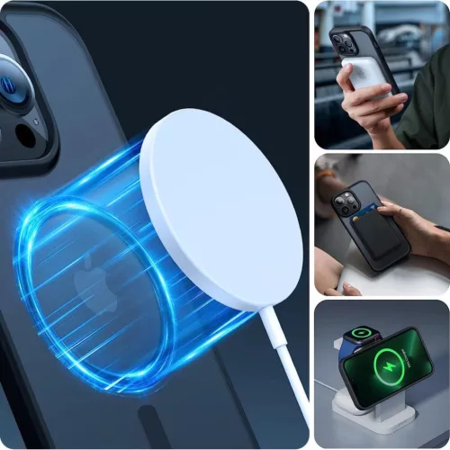 iPhone 15 Pro Max Tech-Protect Magmat Magsafe telefontok matt fekete-9490713936535 2 kép