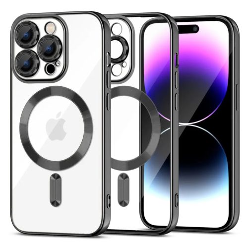 iPhone 15 Pro Max Tech-Protect MagShine MagSafe kompatibilis tok feket-9319456604191 3 kép