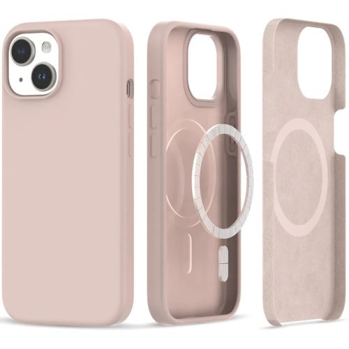 iPhone 15 Plus Tech-Protect Silicone MagSafe telefontok candy pink-9319456604276 3 kép