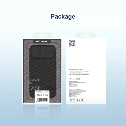 iPhone 15 Plus Nillkin CamShield Pro tok fekete-6902048266100 7 kép