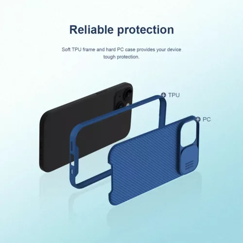 iPhone 15 Plus Nillkin CamShield Pro tok kék-6902048266117 4 kép