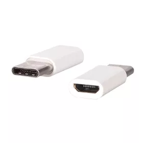 Micro USB - Type-C átalakító adapter fehér-5900217185659 1 kép