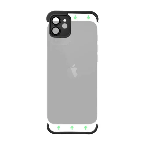 iPhone 14 Pro kameralencse és peremvédő fekete-5904161141099 10 kép