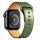 Apple Watch 1/2/3/4/5/6/7/8/9/SE (38/40/41mm) TRPH bőr óraszíj zöl- 1 kép