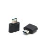 USB-A - USB-C OTG 2.0 átalakító adapter fekete- 5 kép