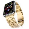 Apple Watch 4/5/6/7/8/9/SE (38/40/41mm) TRPH fém óraszíj arany- 2 kép