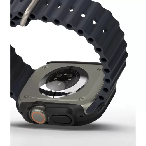 Apple Watch Ultra 1/2/3 49 mm Ringke Slim tok 2x átlátszó/titánium-8809881269023 6 kép