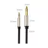 Ugreen AV127 3.5mm-es jack sztereó kábel 6.35mm TRS-hez - 2m szürke-6957303816286 1 kép