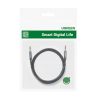 Ugreen audio kábel AUX 90 fokban döntött minijack 3,5 mm 2m kék (A-6957303861811 2 kép