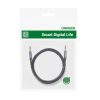 Ugreen audio kábel AUX 90 fokban döntött minijack 3,5 mm 2m kék (A-6957303861811 2 kép