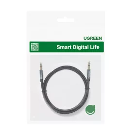 Ugreen audio kábel AUX 90 fokban döntött minijack 3,5 mm 2m kék (A-6957303861811 2 kép