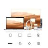 Ugreen audio kábel AUX 90 fokban döntött minijack 3,5 mm 2m kék (A-6957303861811 5 kép