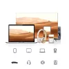 Ugreen audio kábel AUX 90 fokban döntött minijack 3,5 mm 2m kék (A-6957303861811 5 kép
