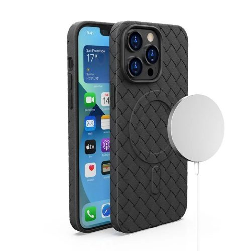 iPhone 14 Pro MagSafe Woven tok fekete-9145576281192 2 kép