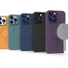 iPhone 14 Pro MagSafe Woven tok sötétkék-9145576281208 4 kép