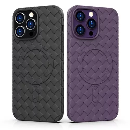 iPhone 14 Pro MagSafe Woven tok lila-9145576281215 1 kép