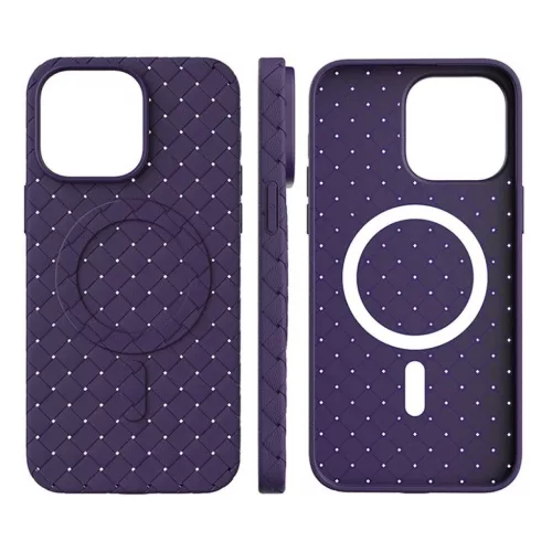 iPhone 14 Pro MagSafe Woven tok lila-9145576281215 2 kép
