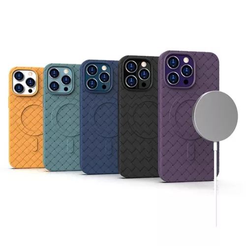 iPhone 14 Pro MagSafe Woven tok lila-9145576281215 4 kép