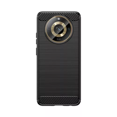 Realme 11 Carbon szénszál mintájú TPU tok fekete-9145576281604 3 kép