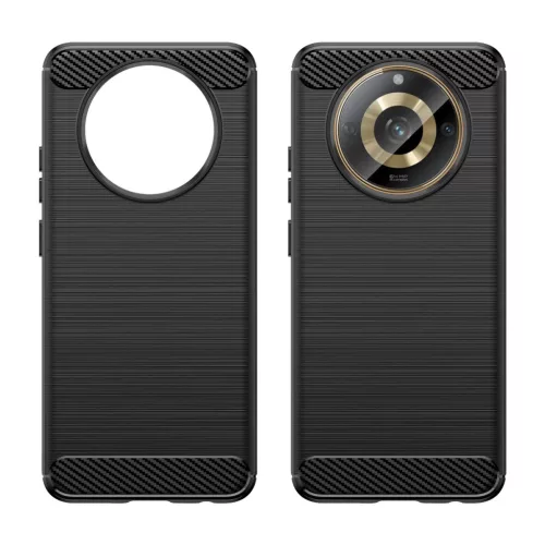 Realme 11 Carbon szénszál mintájú TPU tok fekete-9145576281604 5 kép
