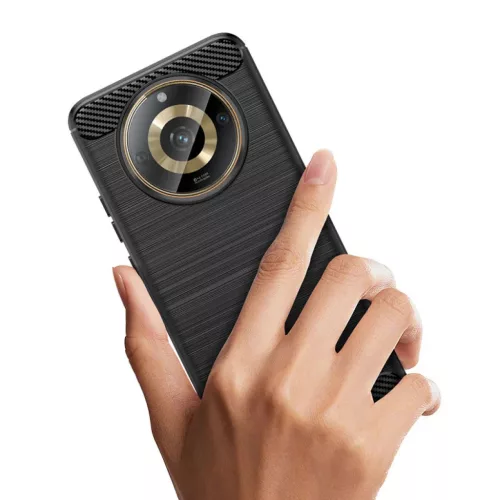 Realme 11 Carbon szénszál mintájú TPU tok fekete-9145576281604 6 kép