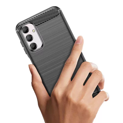 Samsung Galaxy M34 Carbon szénszál mintájú TPU tok fekete-9145576281574 7 kép
