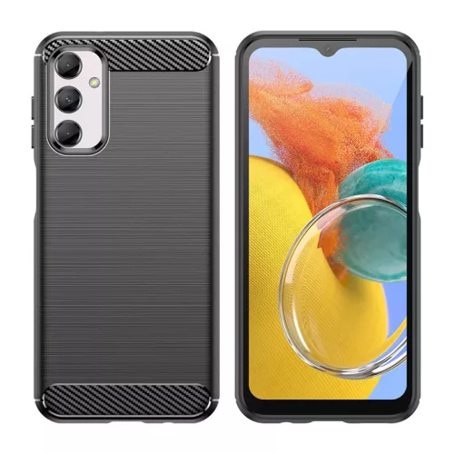Samsung Galaxy M54 Carbon szénszál mintájú TPU tok fekete-9145576281567 5 kép
