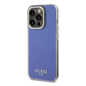 iPhone 15 Pro Guess IML Disco Mirror Classic Logo tok lila-3666339172473 3 kép