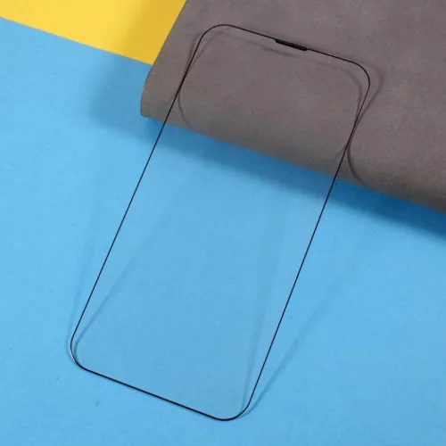 iPhone 15 5D Full Glue kijelzővédő üvegfólia fekete-5905591410007 6 kép