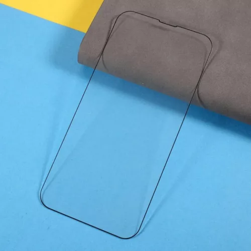 iPhone 15 5D Full Glue kijelzővédő üvegfólia fekete-5905591410007 8 kép