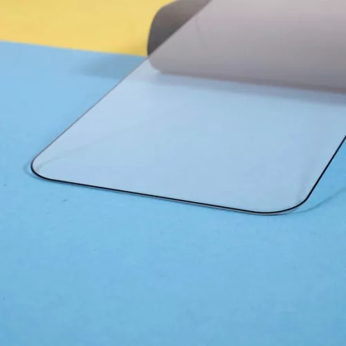 iPhone 15 5D Full Glue kijelzővédő üvegfólia fekete-5905591410007 9 kép