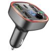 Borofone BC48 Broad FM Transmitter Bluetooth, MP3 2xUSB + Type C QC 3.0 18W fekete