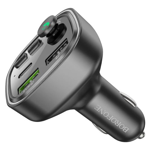 Borofone BC48 Broad FM Transmitter Bluetooth, MP3 2xUSB + Type C QC 3.-6941991104039 1 kép