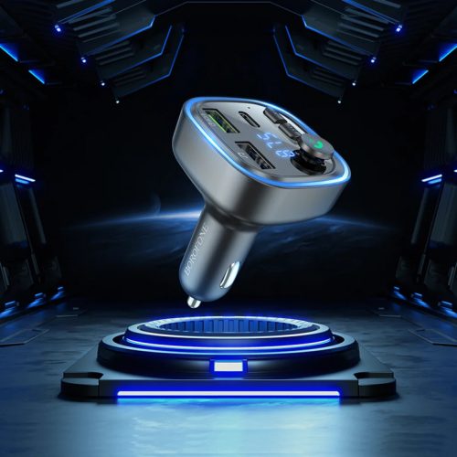 Borofone BC48 Broad FM Transmitter Bluetooth, MP3 2xUSB + Type C QC 3.-6941991104039 2 kép